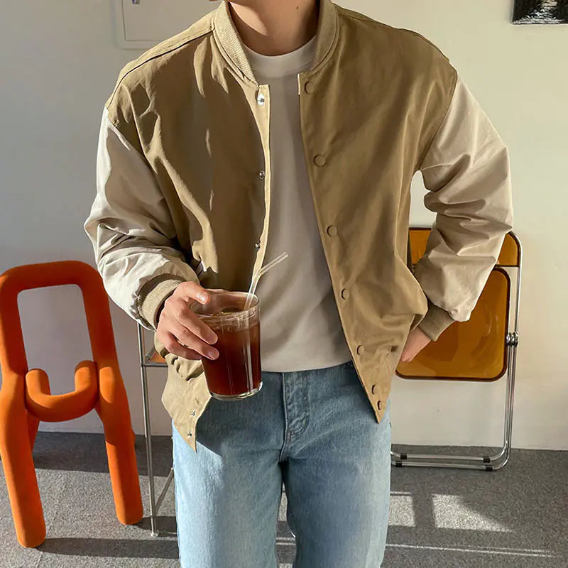Loose and Versatile Baseball Jacket